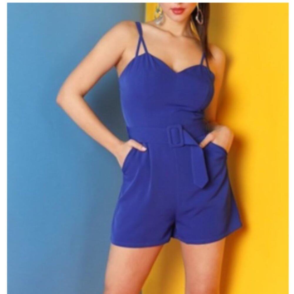Lucen Belted Romper